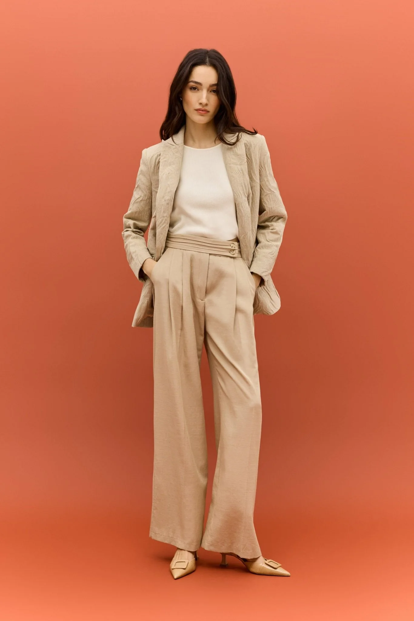 Blazer ANAGA Beige - Image 3