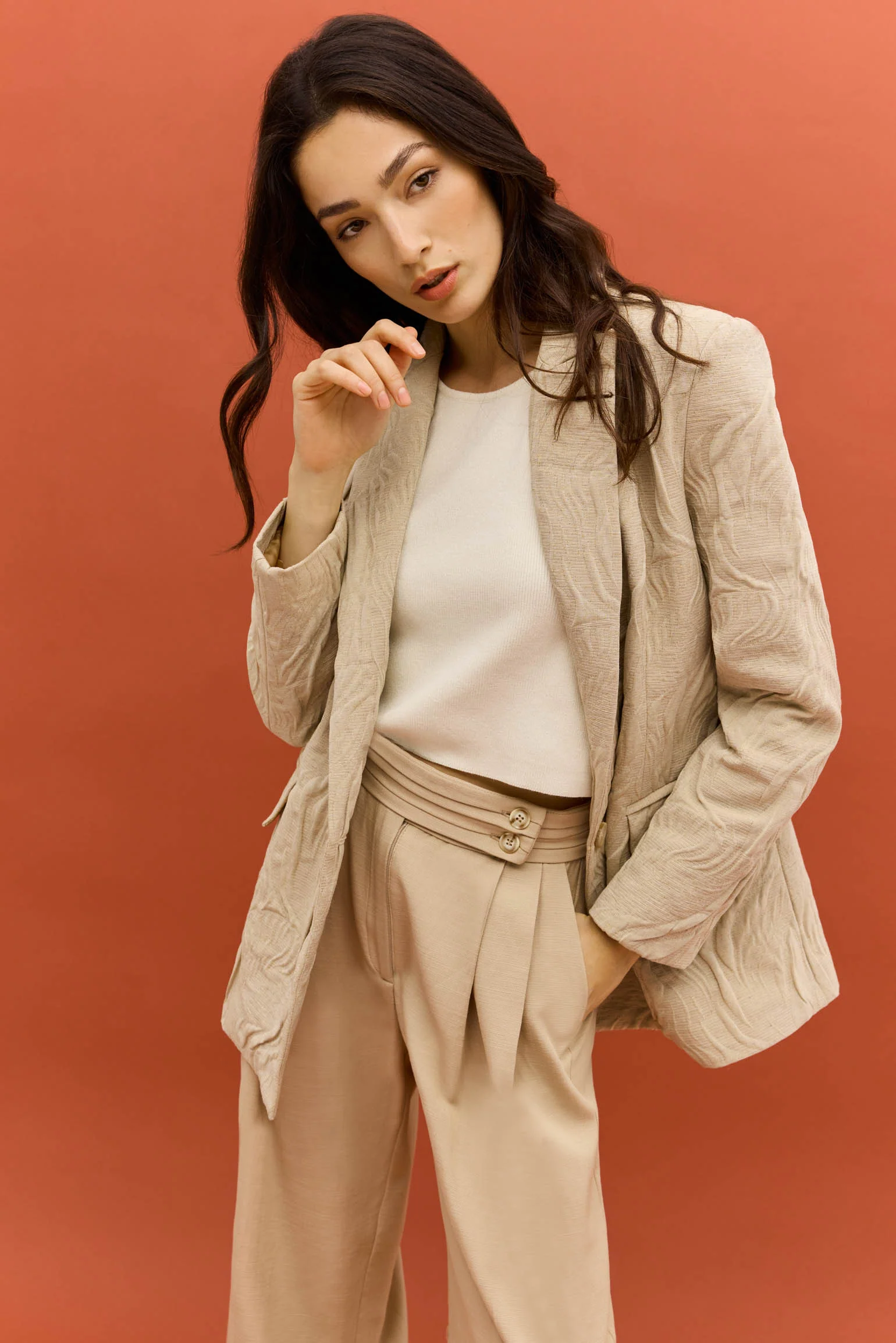 Blazer ANAGA Beige - Image 4