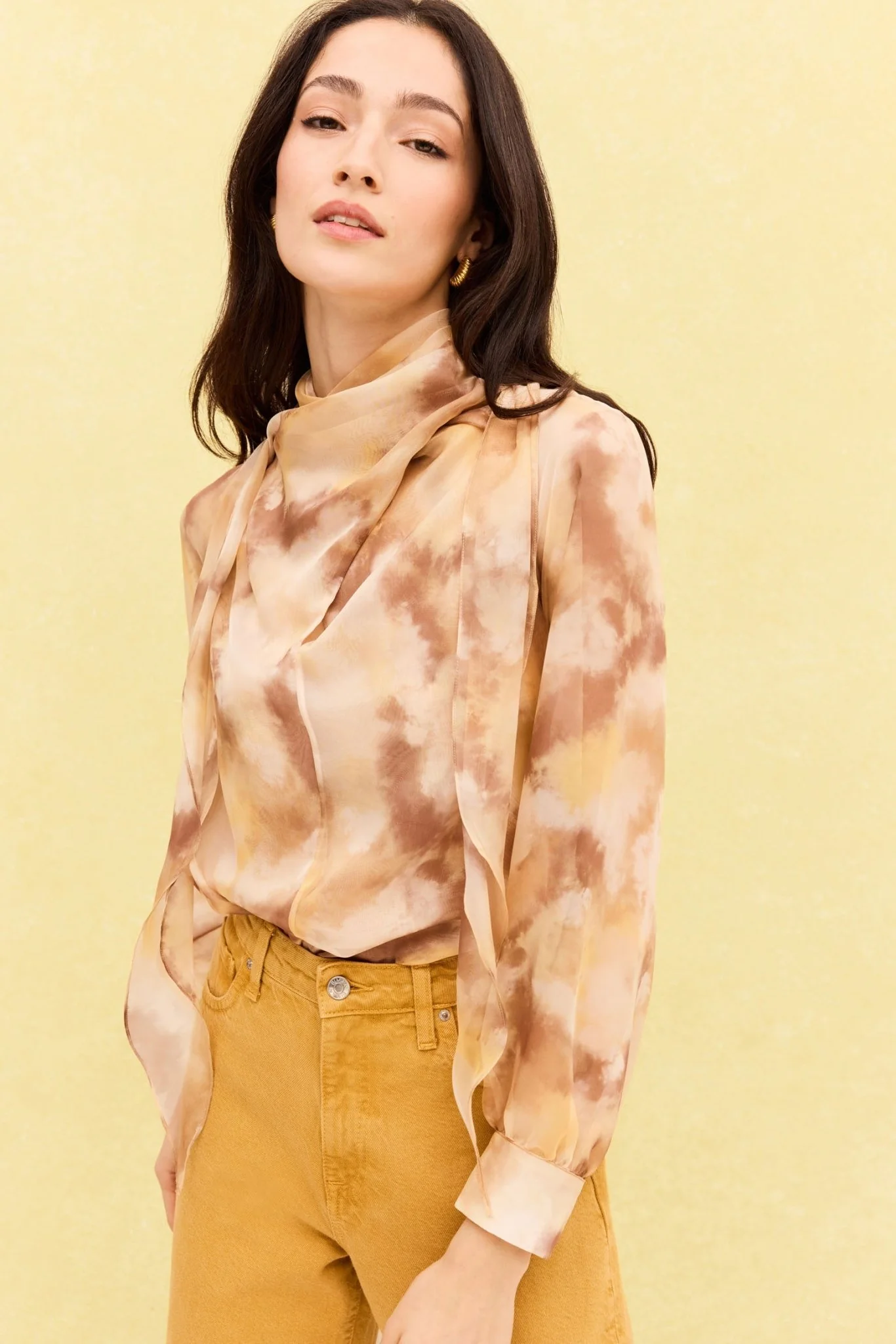 Blusa AMIEL Estampado Caliza - Image 3