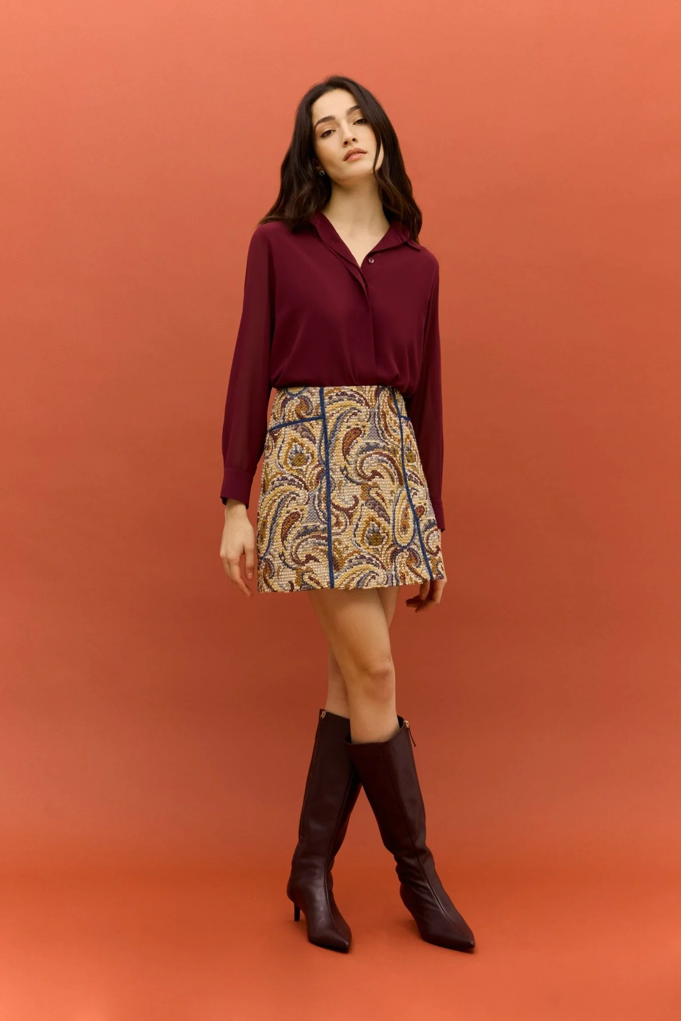 Blusa ESENCIA Burdeos Monastrell - Image 3