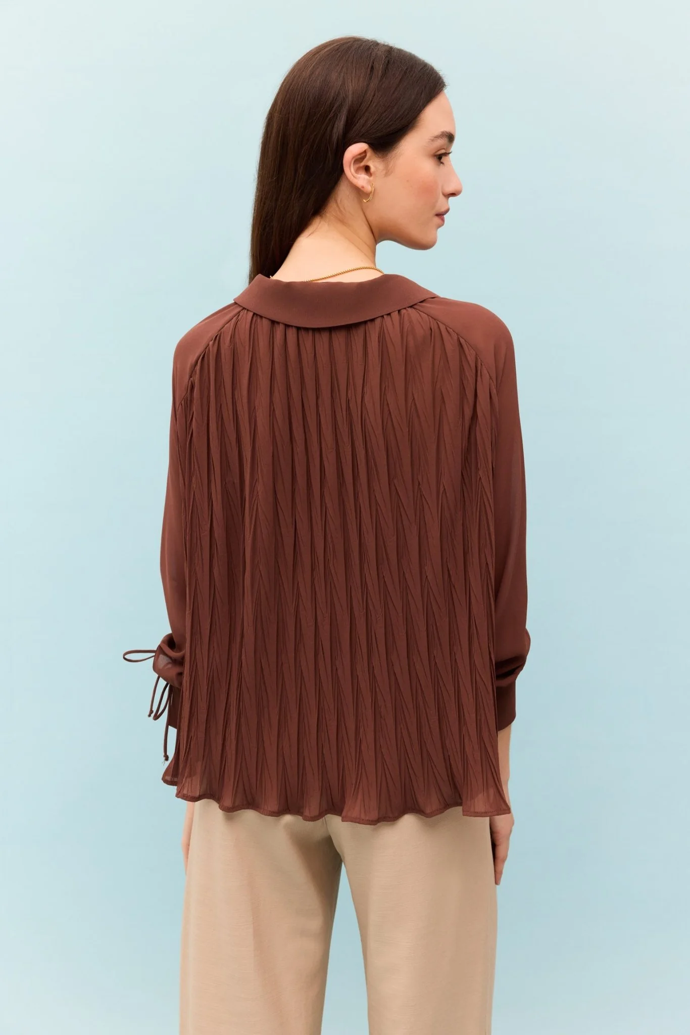 Blusa ZEFIRO Marrón Mocca - Image 4