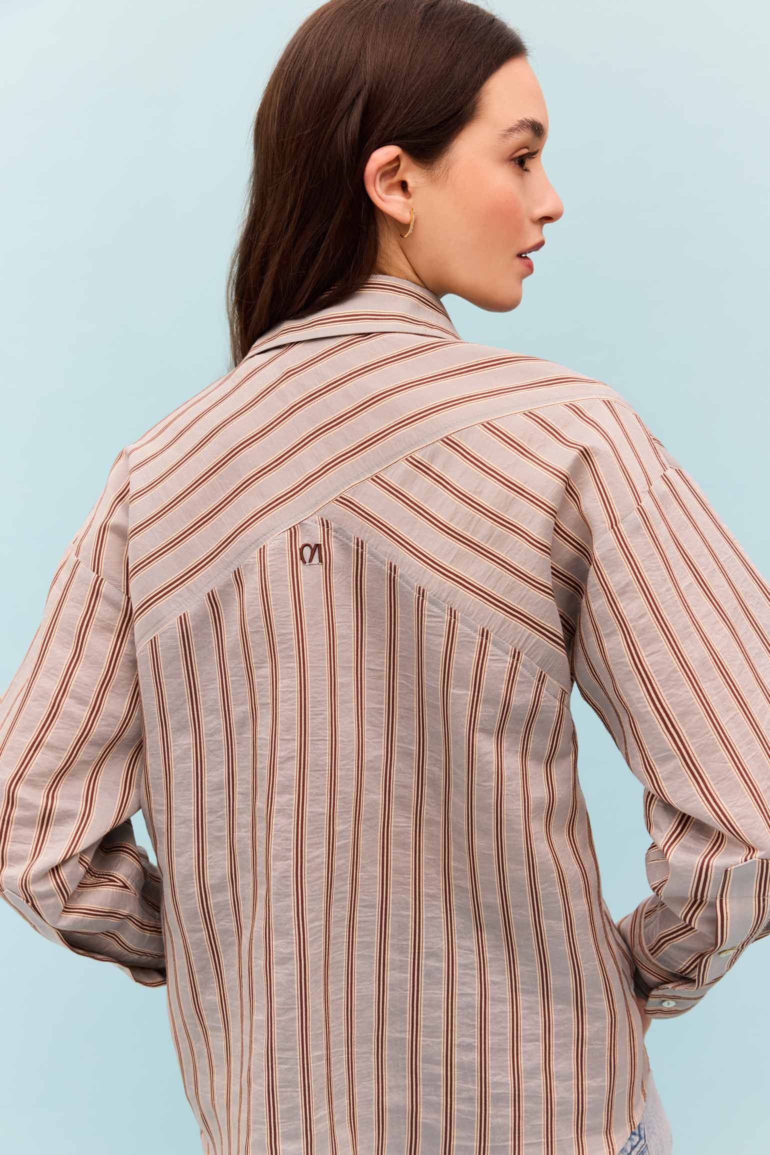 Camisa LIRIA Rayas Azul