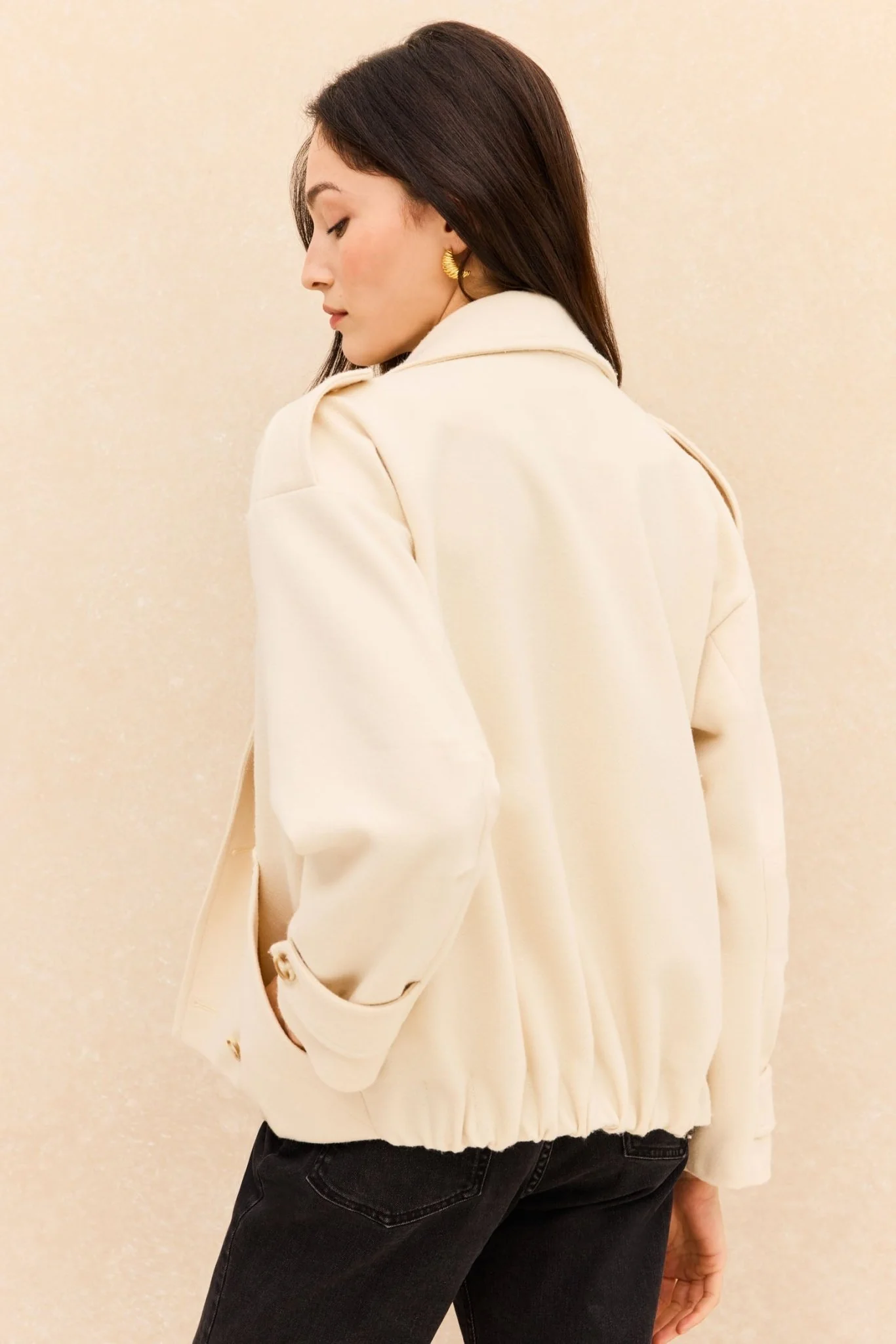 Chaqueta BASILE Beige - Image 4