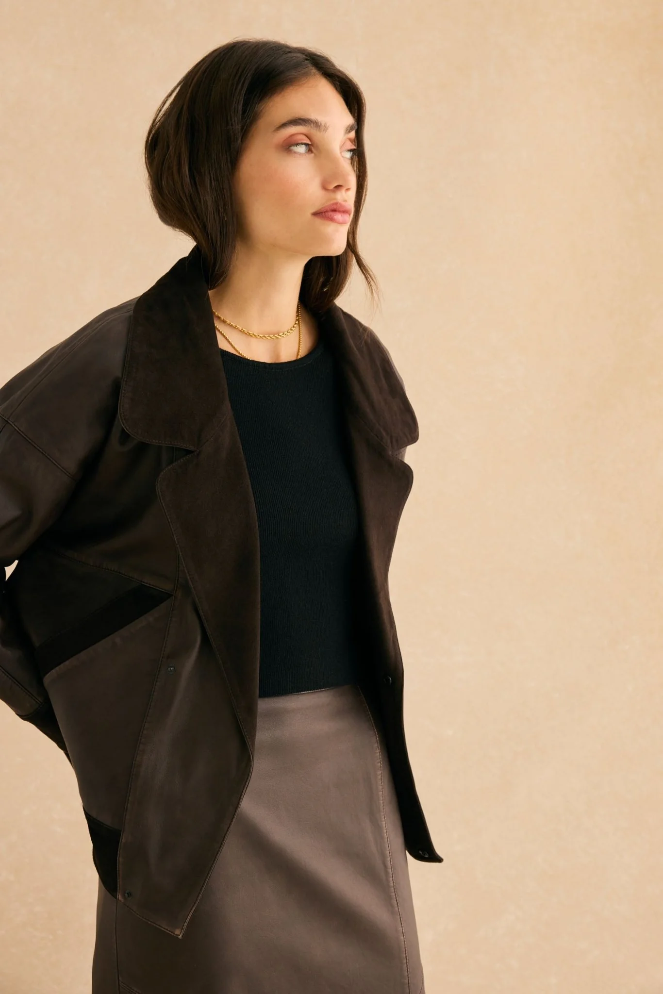 Chaqueta THELMA Marrón - Image 4