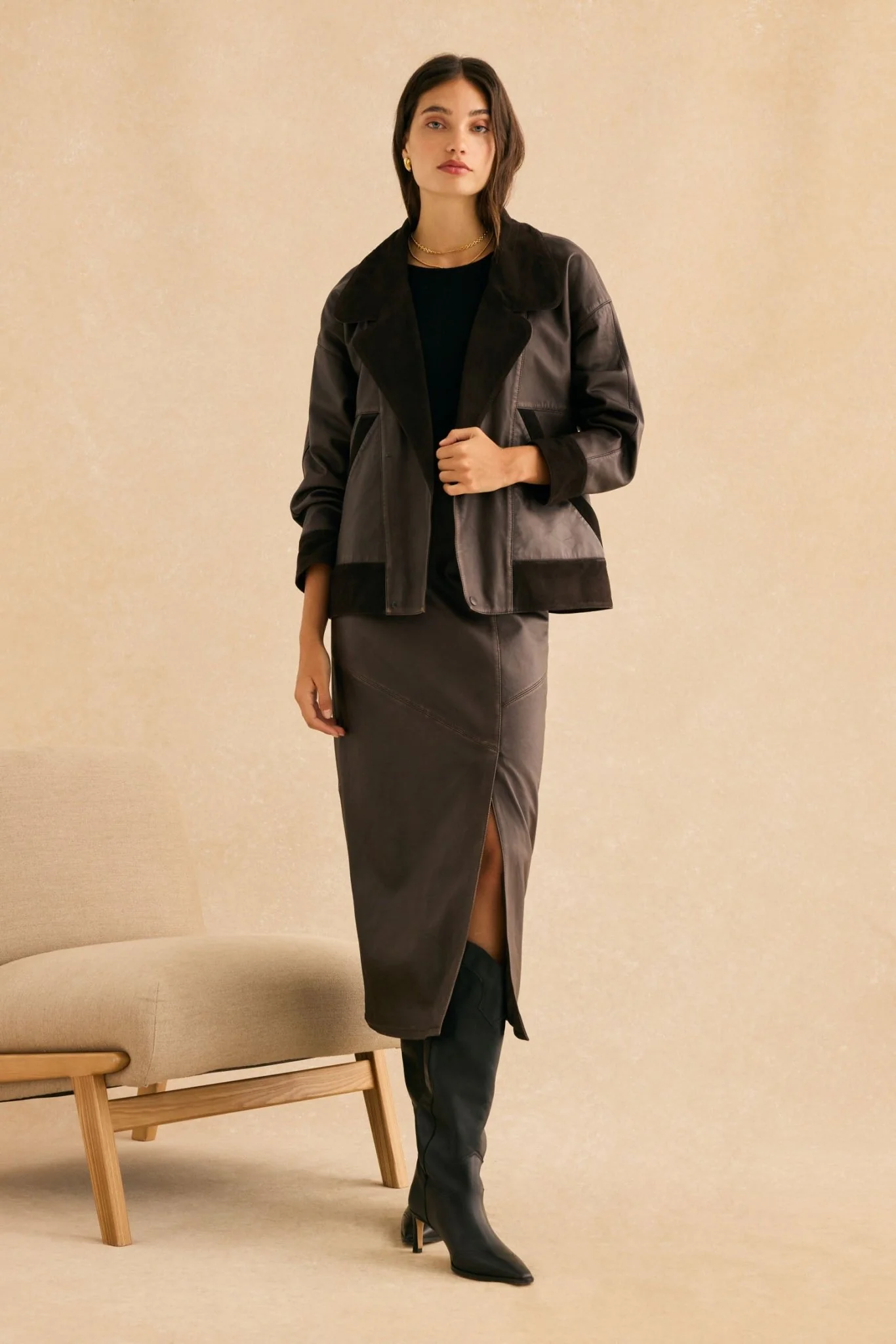 Chaqueta THELMA Marrón - Image 6