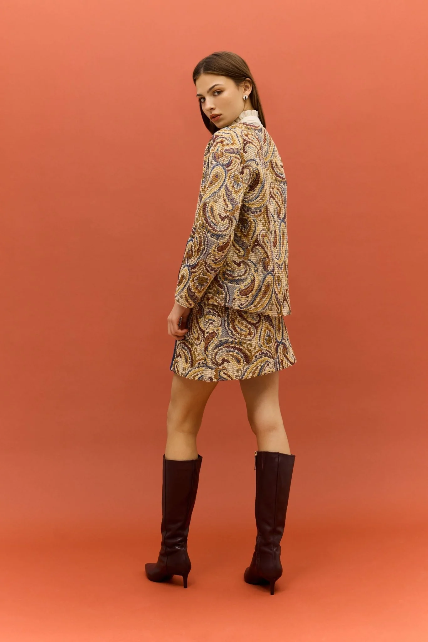 Falda MABEL Estampado Beige - Image 3