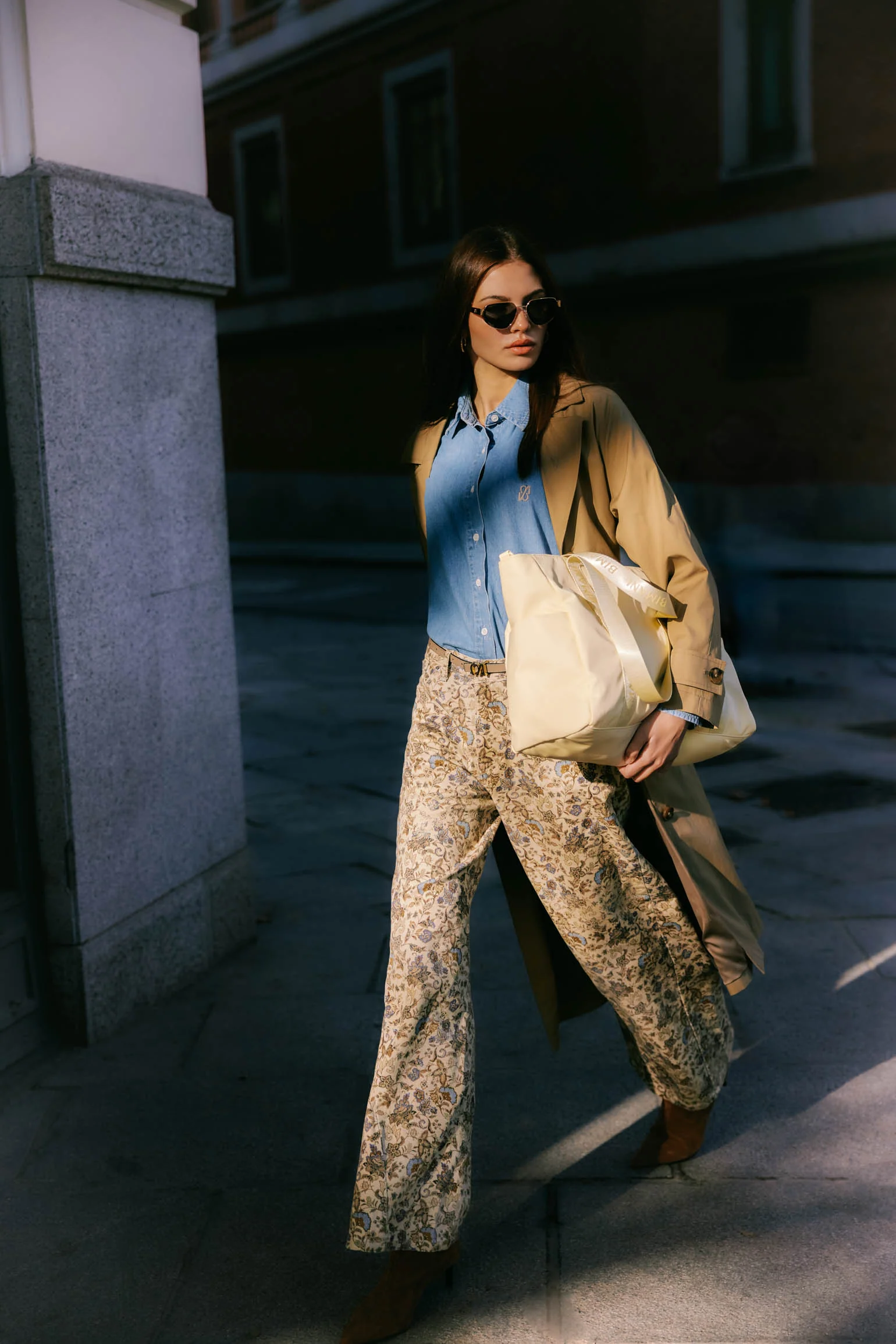 Pantalón BRIGHTON Estampado Camel - Image 3