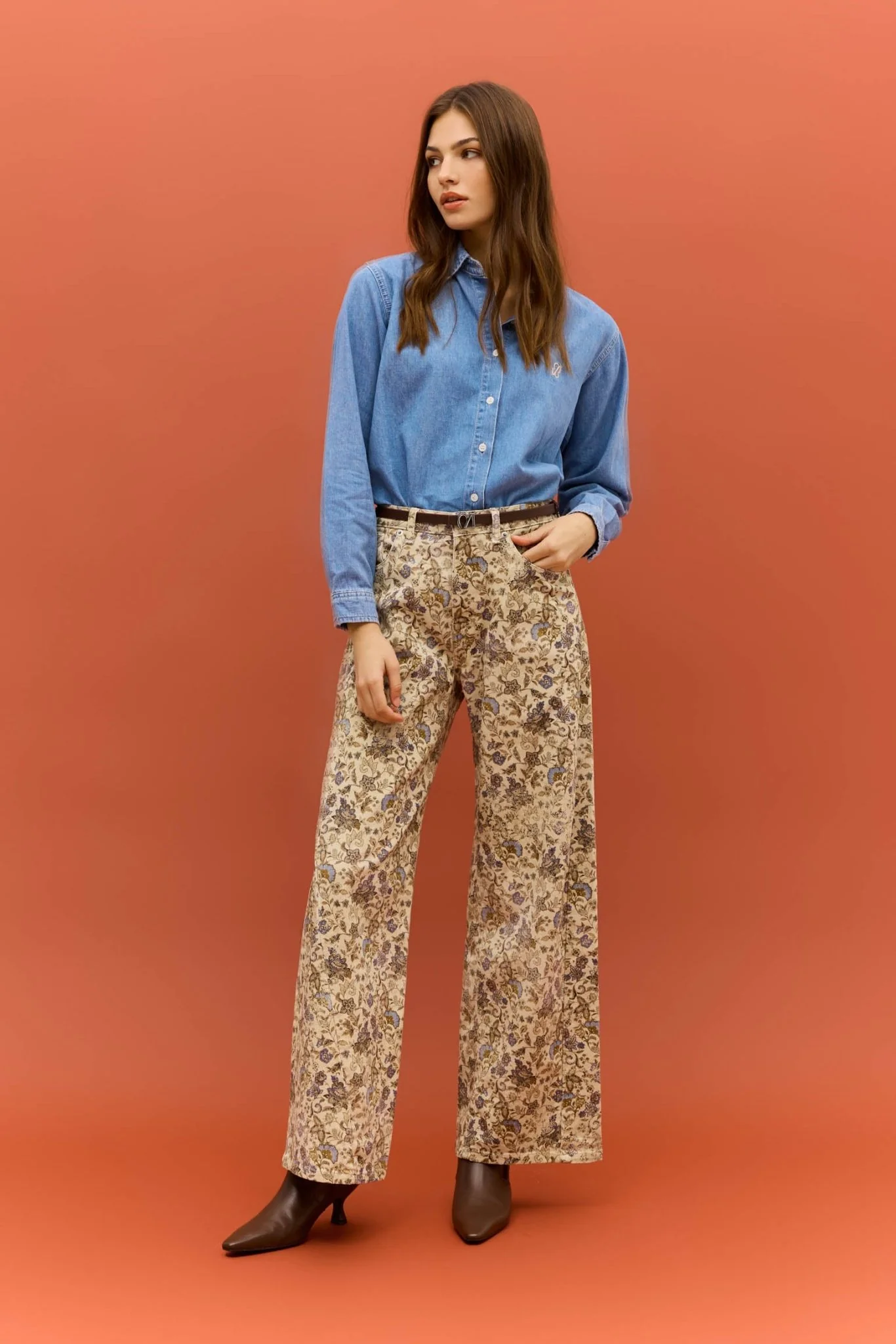 Pantalón BRIGHTON Estampado Camel - Image 4
