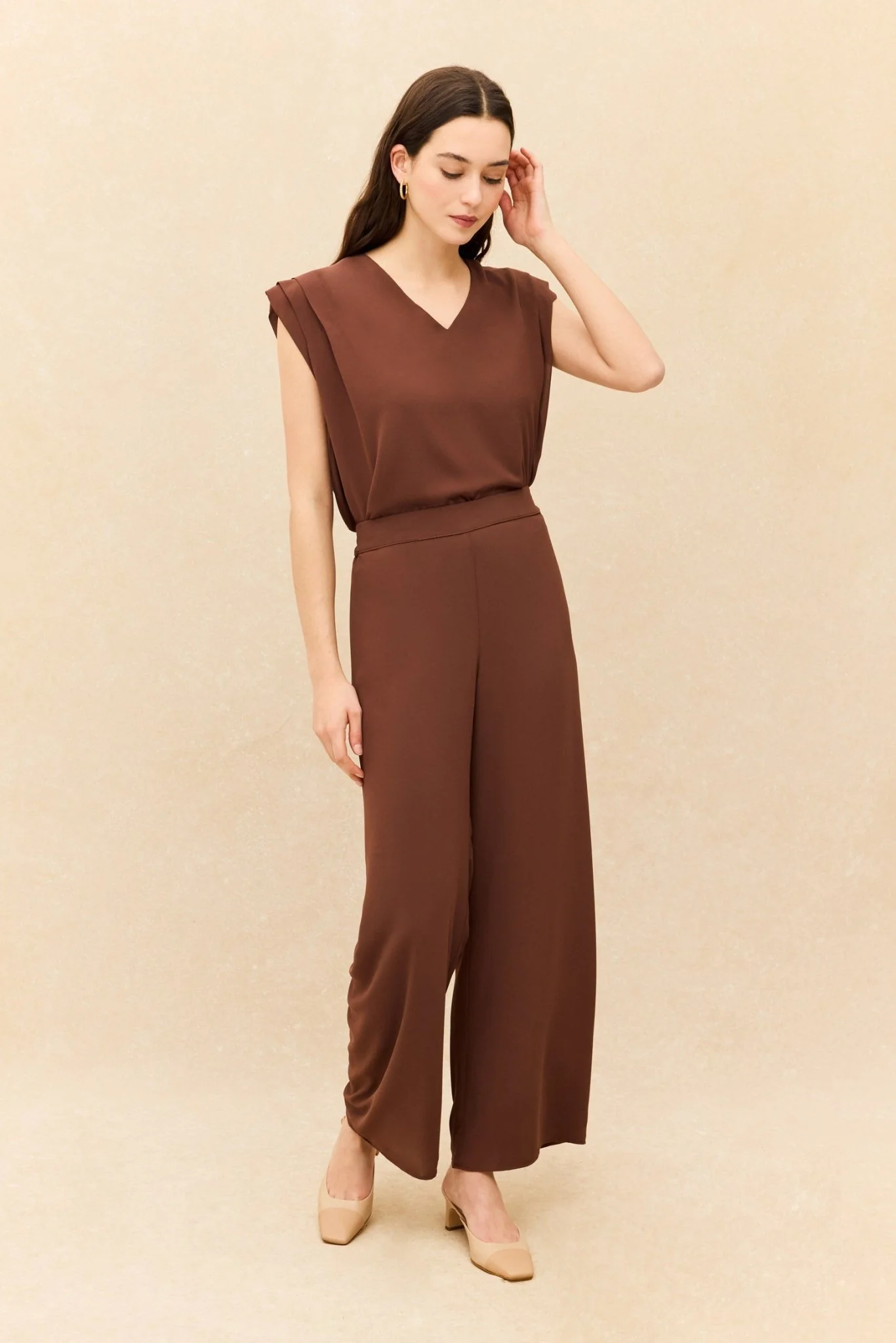 Pantalón LEVANTE Marrón Mocca - Image 3