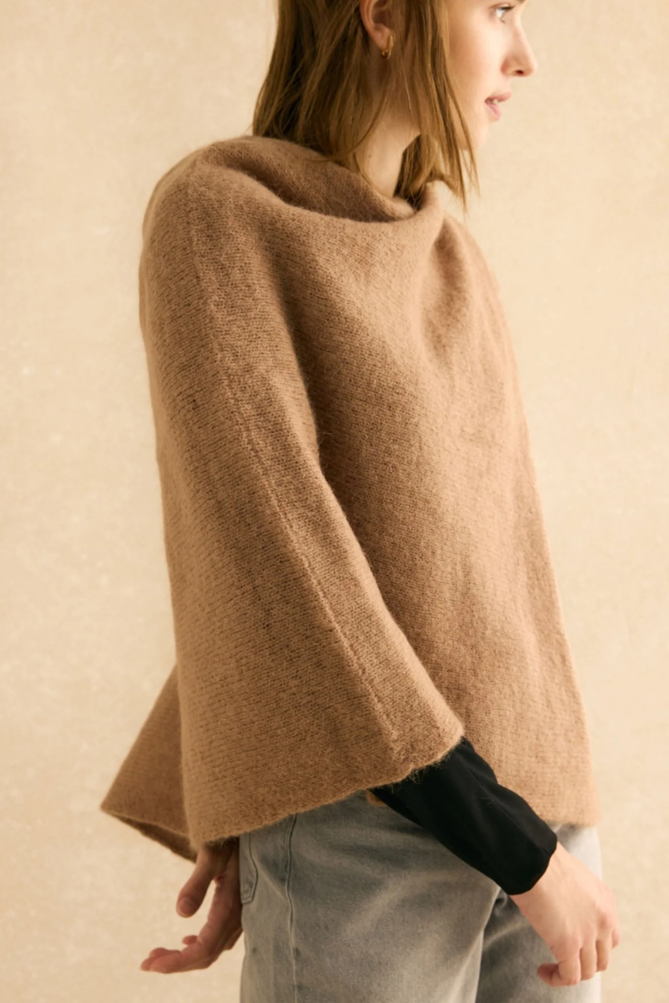 Poncho MOHAIR Caramelo - Image 3