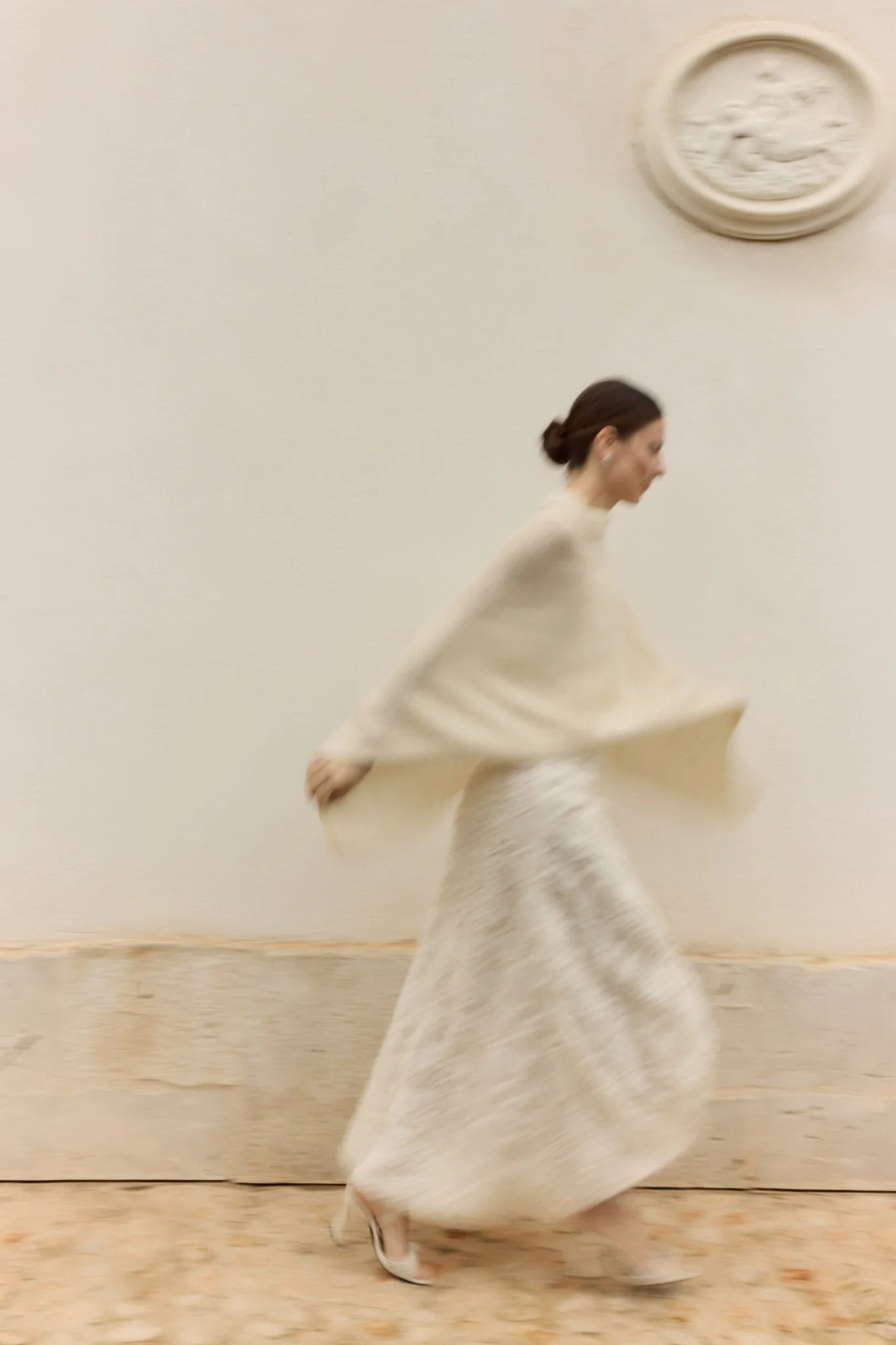Poncho MOHAIR Blanco - Image 3