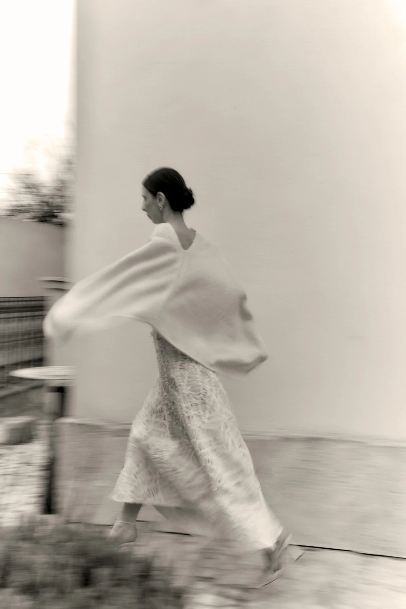 Poncho MOHAIR Blanco - Image 4