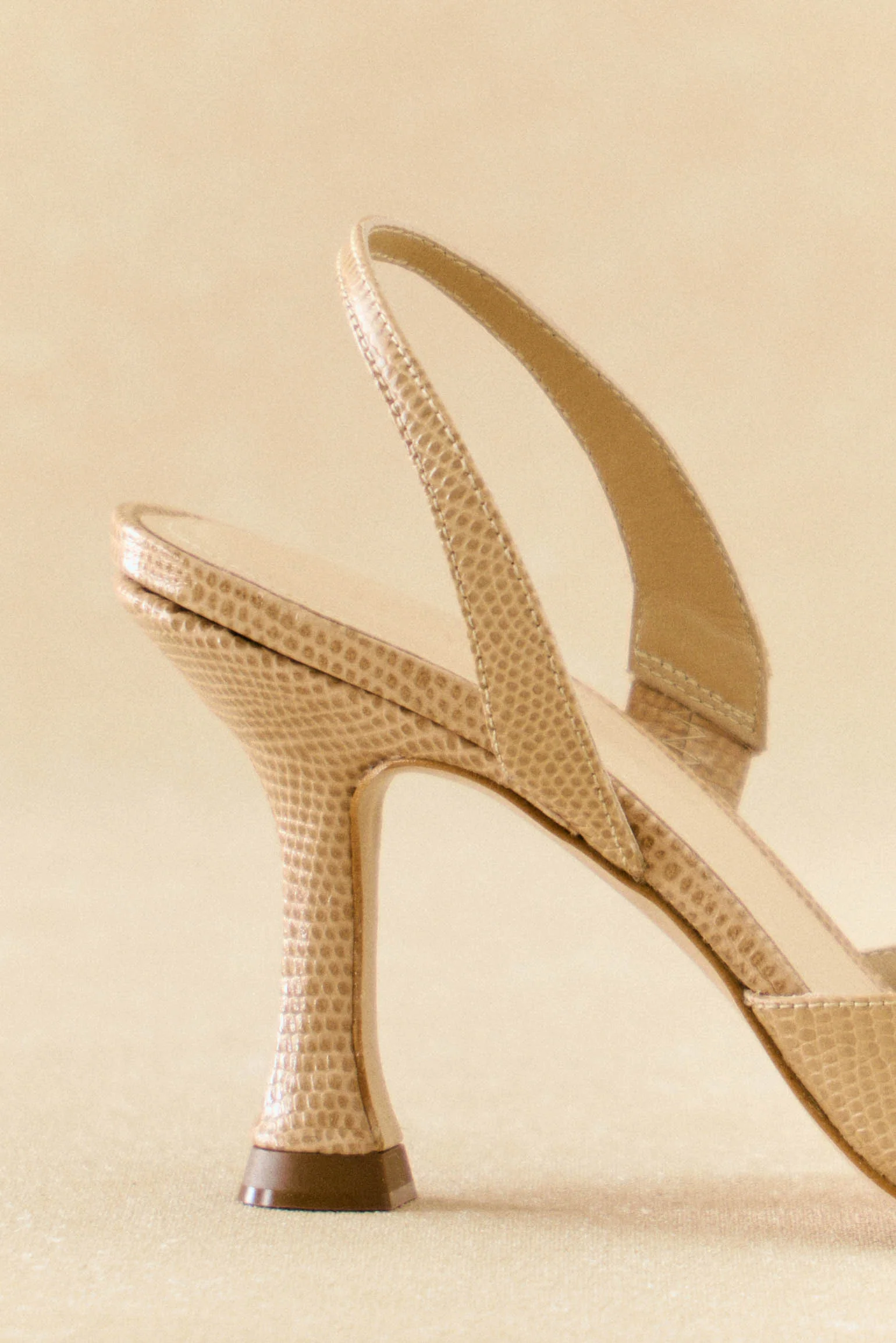Stiletto NURIA Textura Beige - Image 3