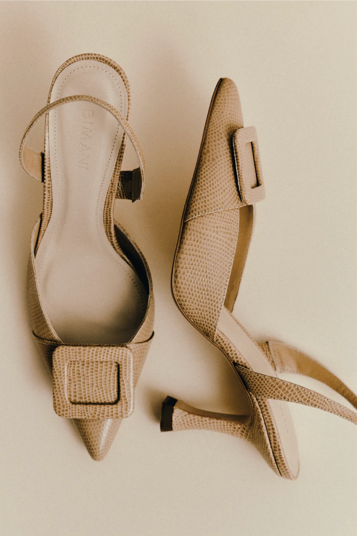 Stiletto NURIA Textura Beige - Image 5