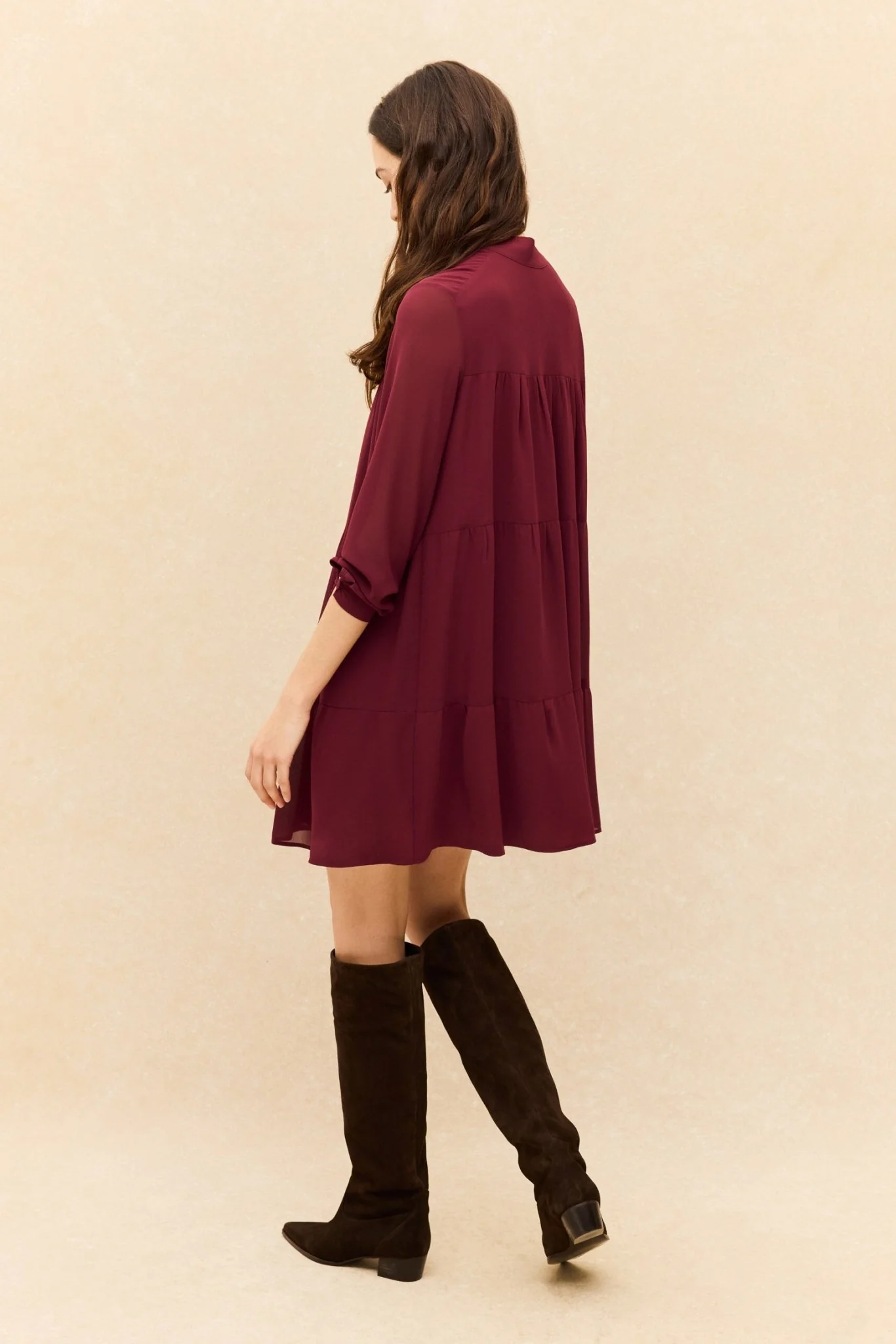 Vestido BOLTON Burdeos Monastrell - Image 3