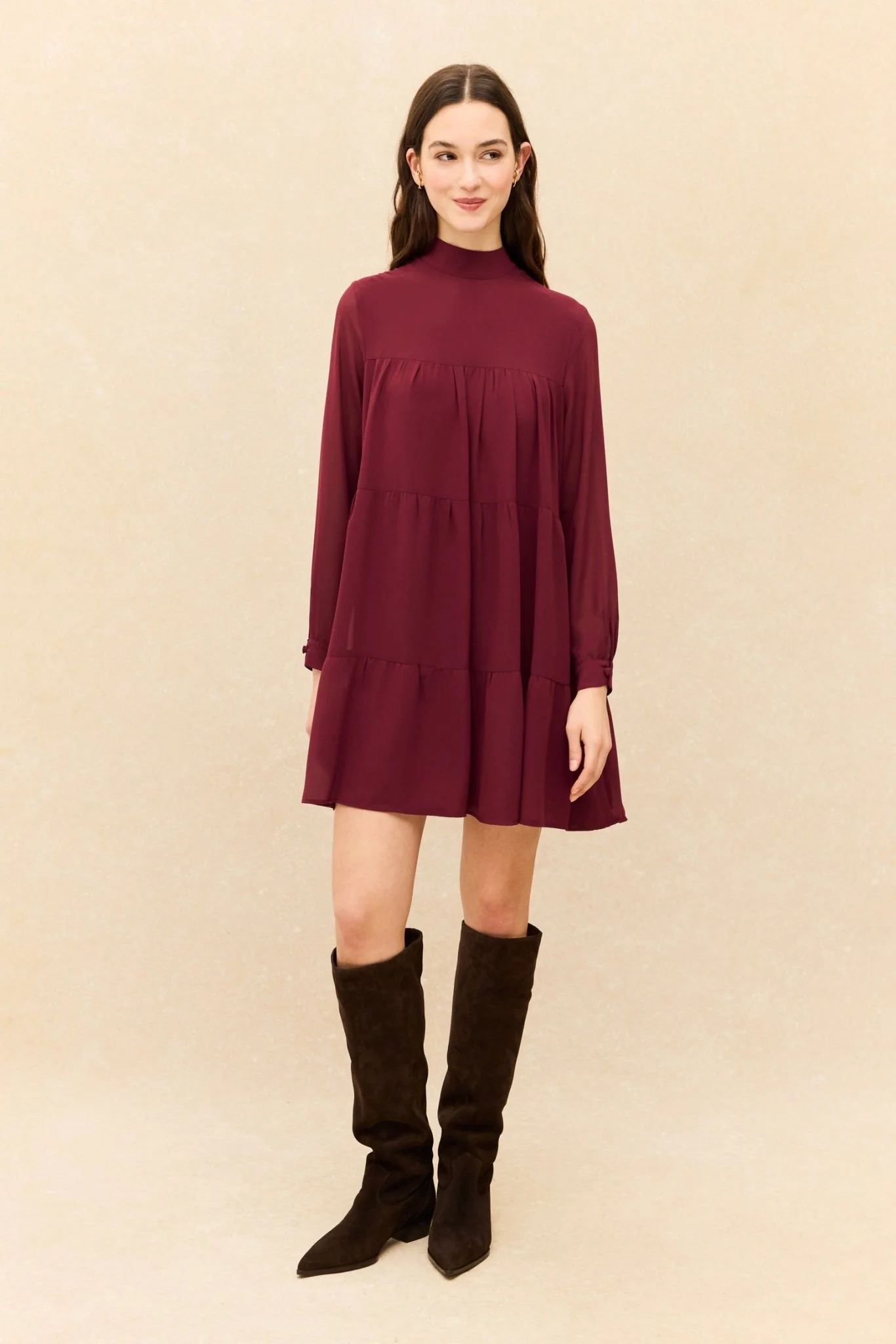 Vestido BOLTON Burdeos Monastrell - Image 4