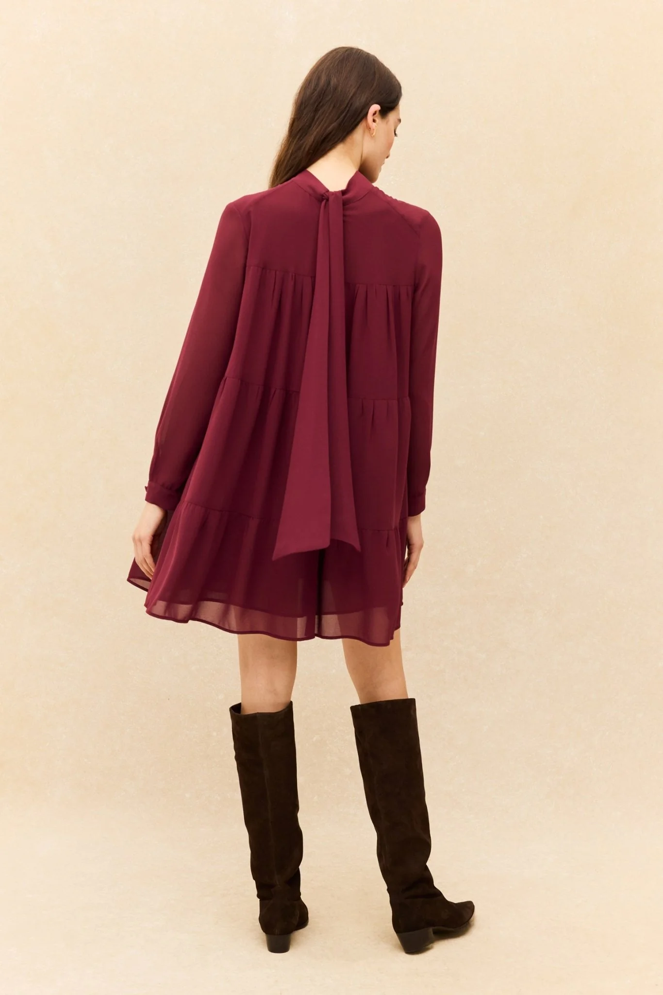 Vestido BOLTON Burdeos Monastrell - Image 5