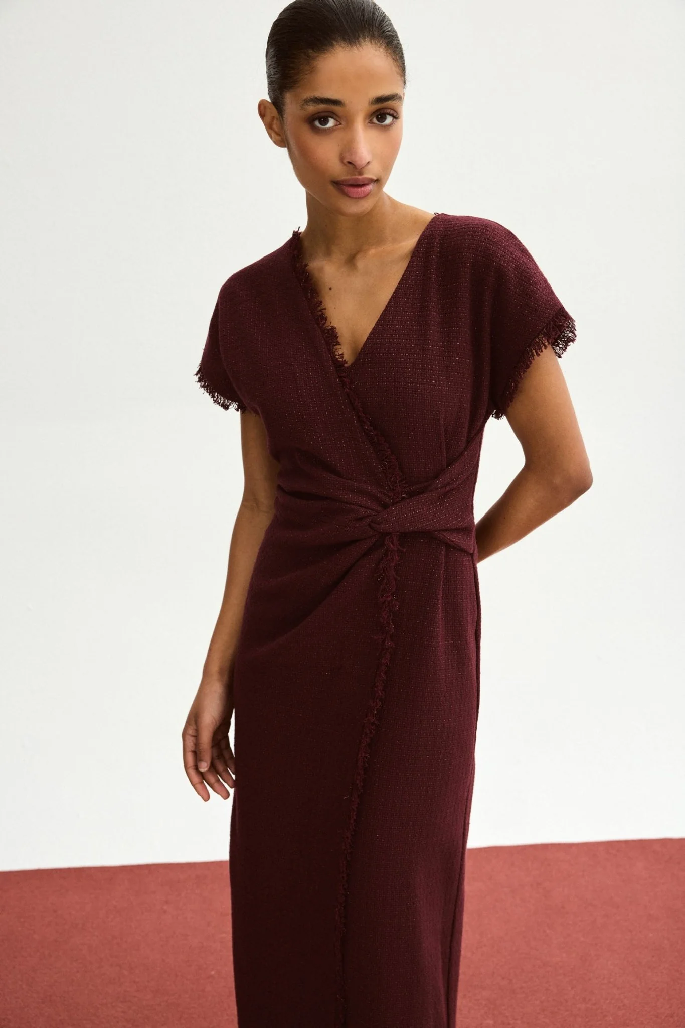 Vestido CATARINA Burdeos Monastrell - Image 3