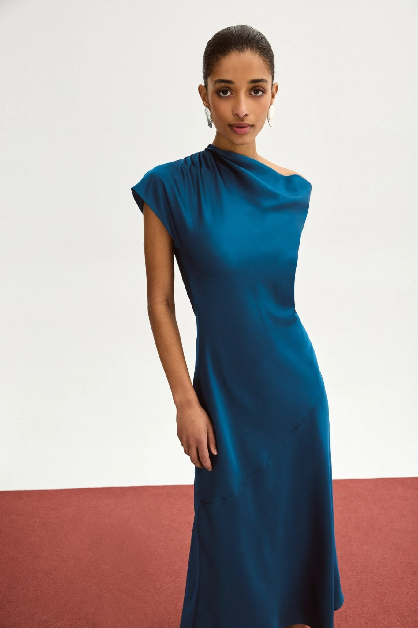 Vestido COSIMA Azul Basalto - Image 3