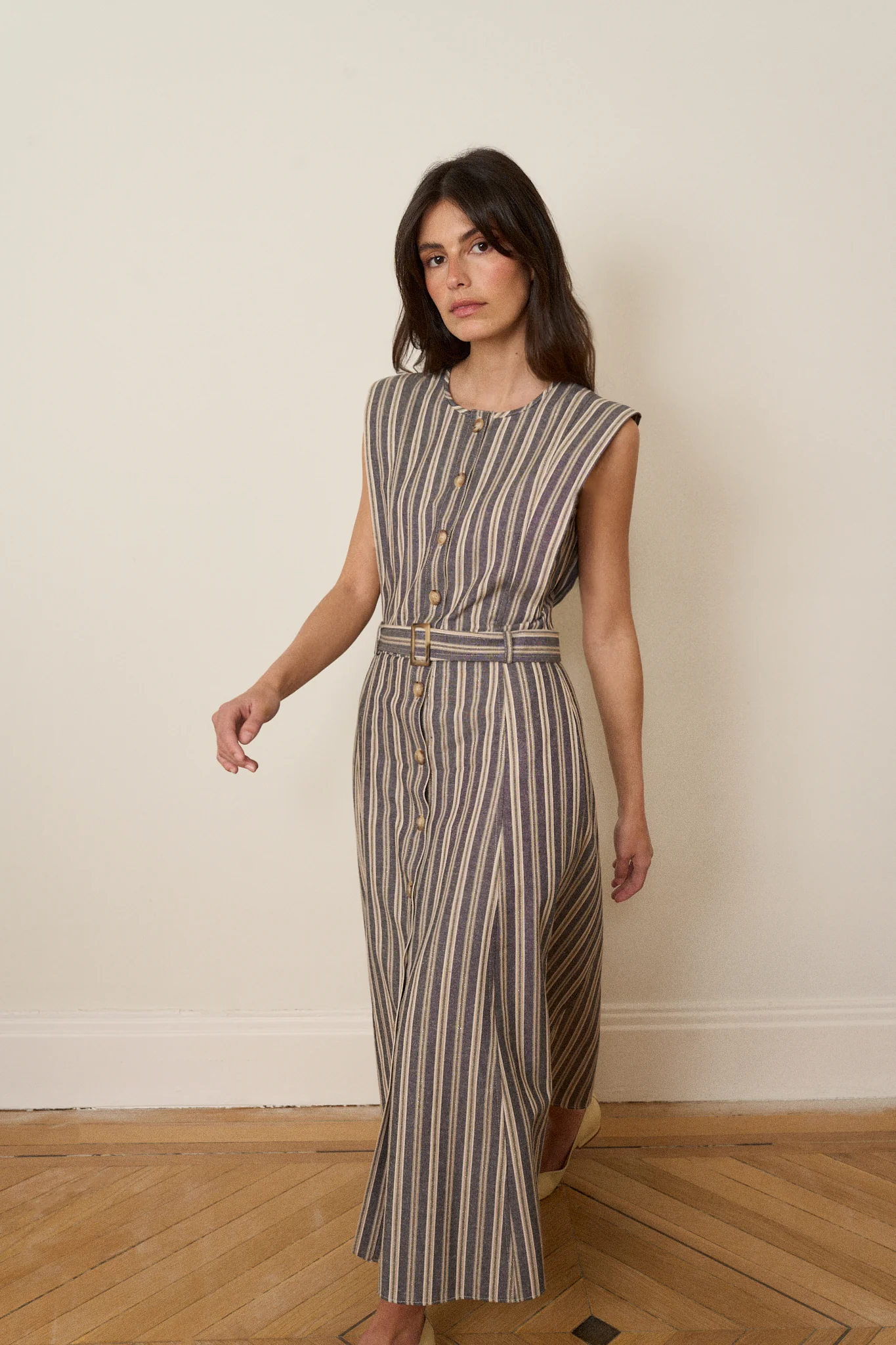 Vestido DINAN Rayas Azul - Image 3