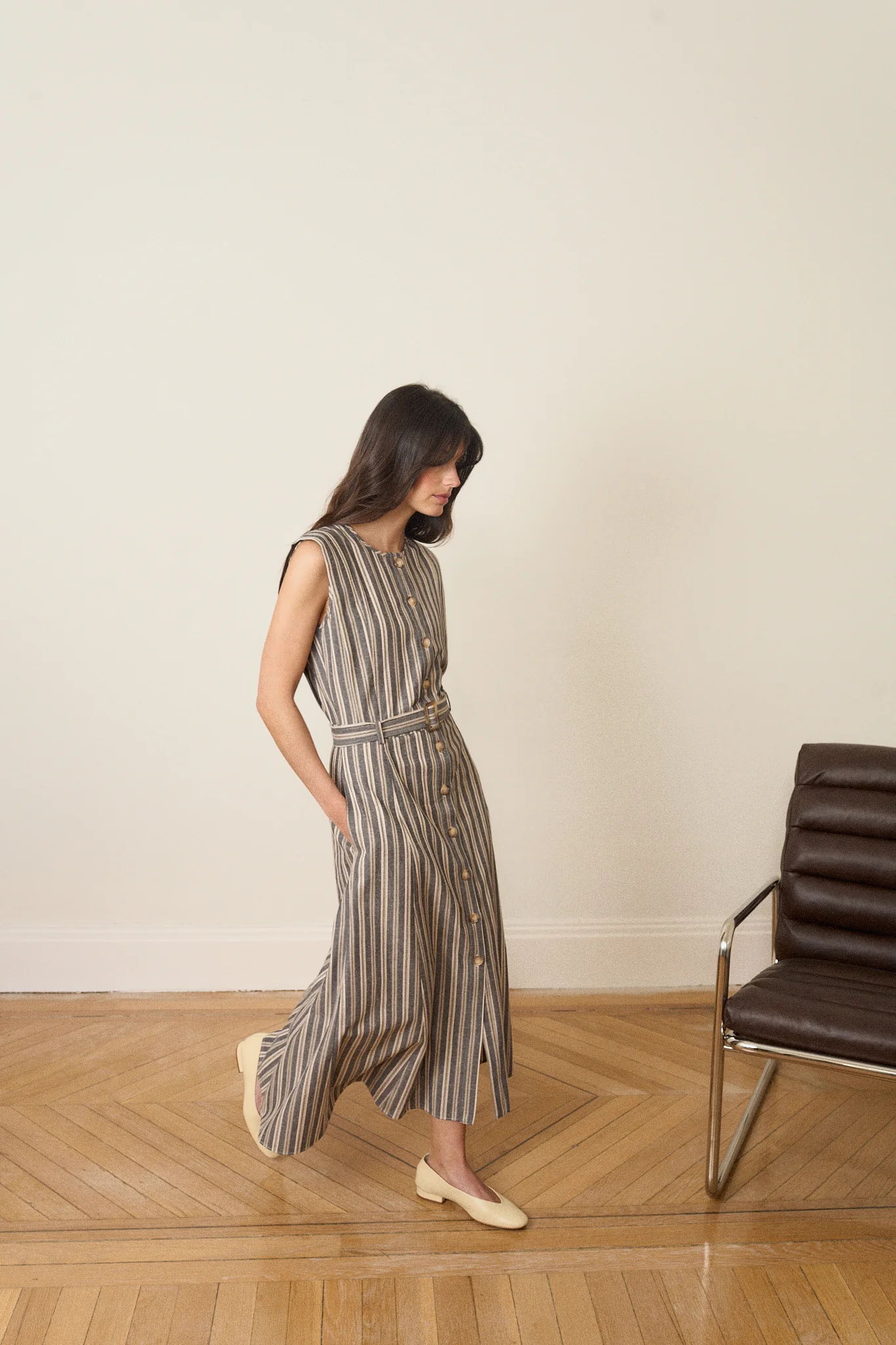 Vestido DINAN Rayas Azul - Image 4