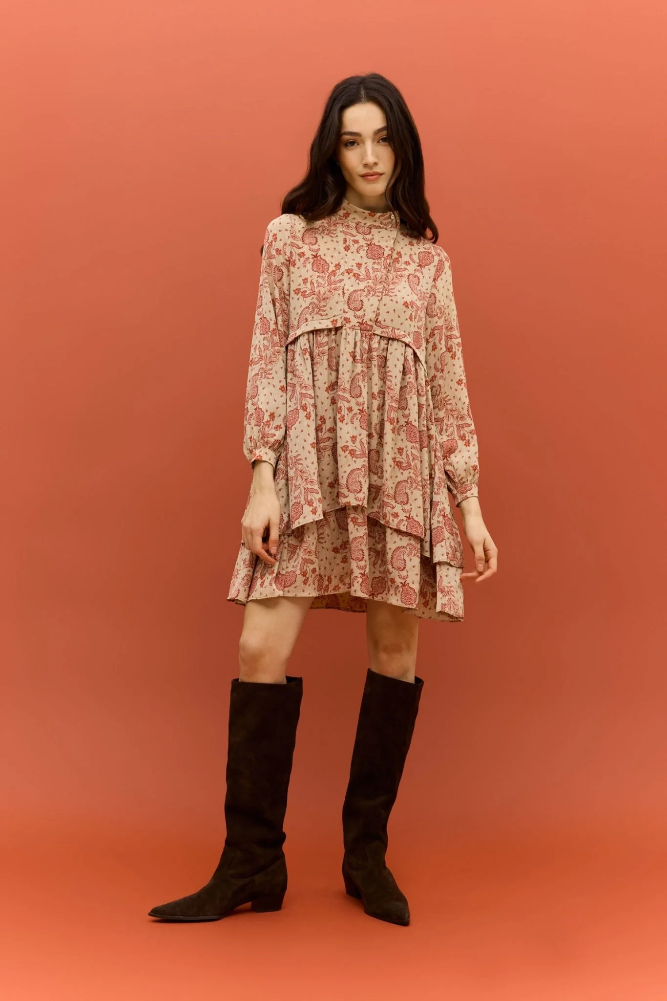Vestido DUNA Estampado Teja - Image 2