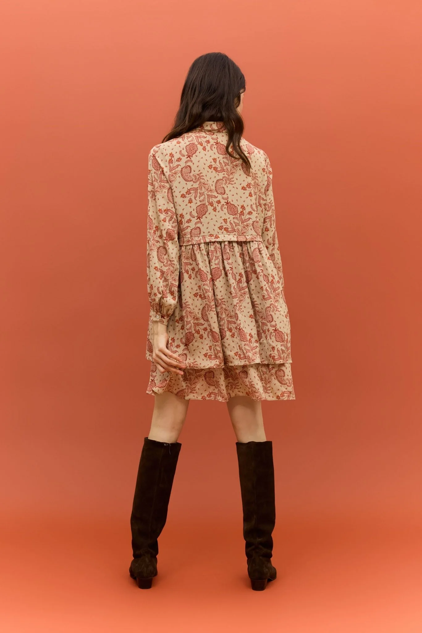 Vestido DUNA Estampado Teja - Image 3