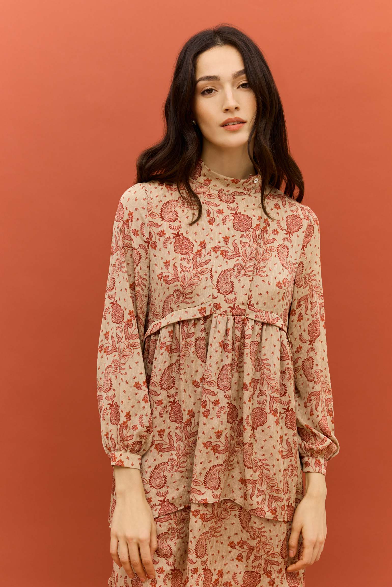 Vestido DUNA Estampado Teja - Image 4