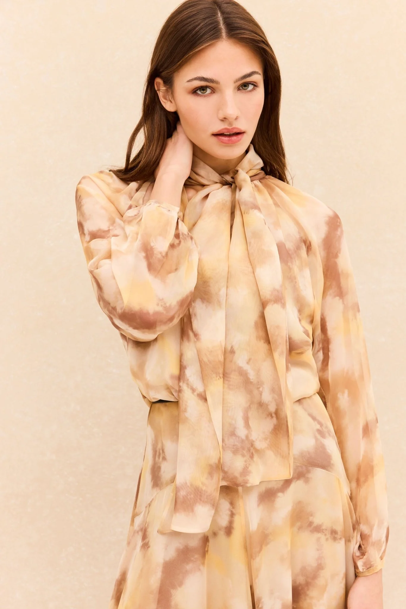 Vestido MAREN Estampado Caliza - Image 3