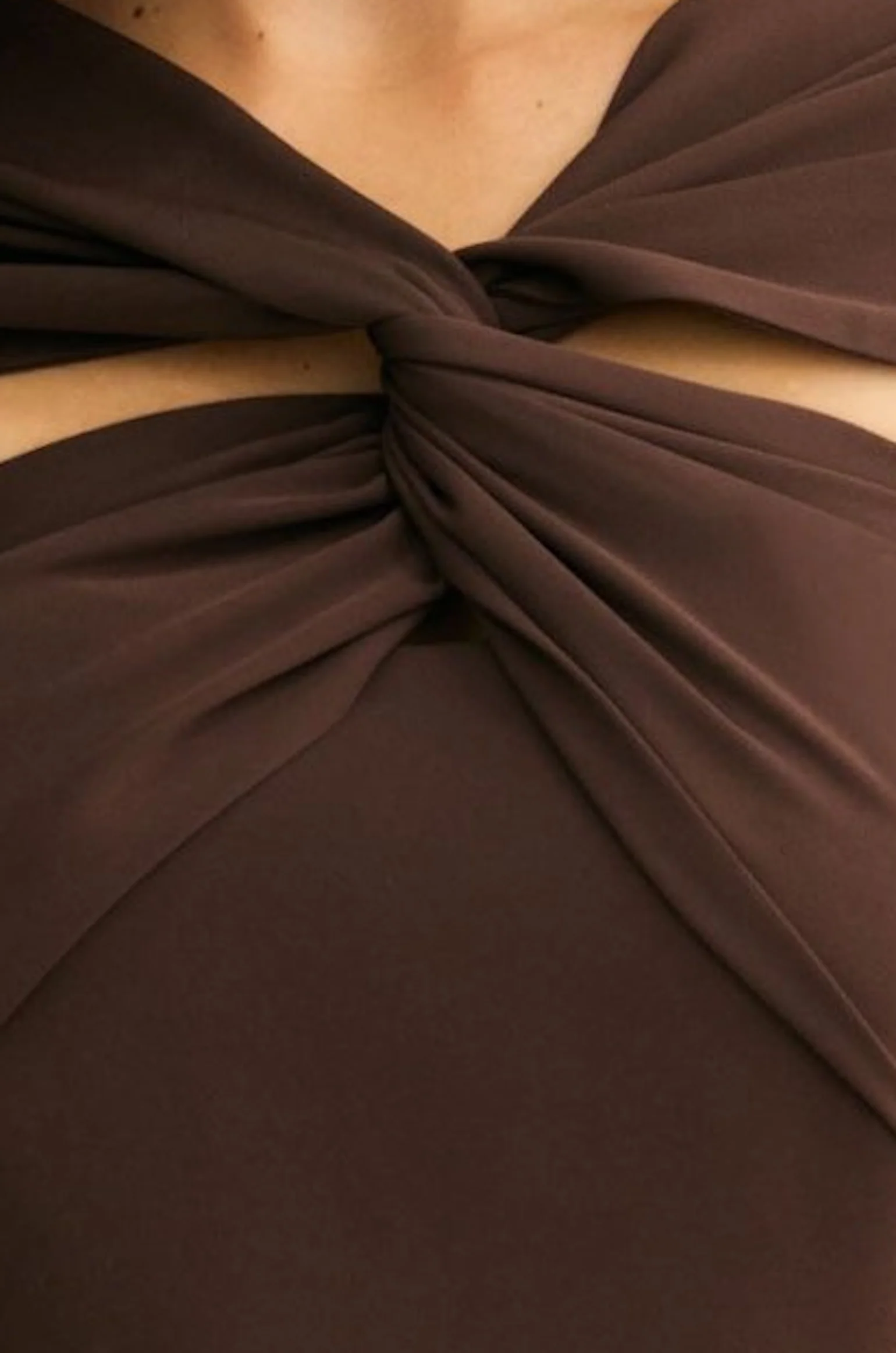 Vestido SUZANNE Marrón Cacao - Image 3